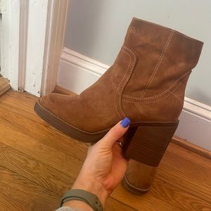 Target brown booties size 6.5